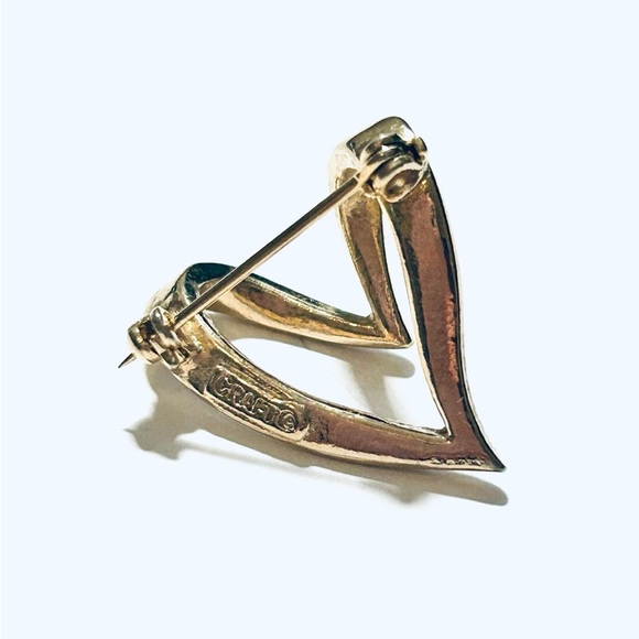 Vintage Craft Heart Brooch Pin - Picture 5 of 5
